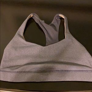 Navy blue lululemon sports bra